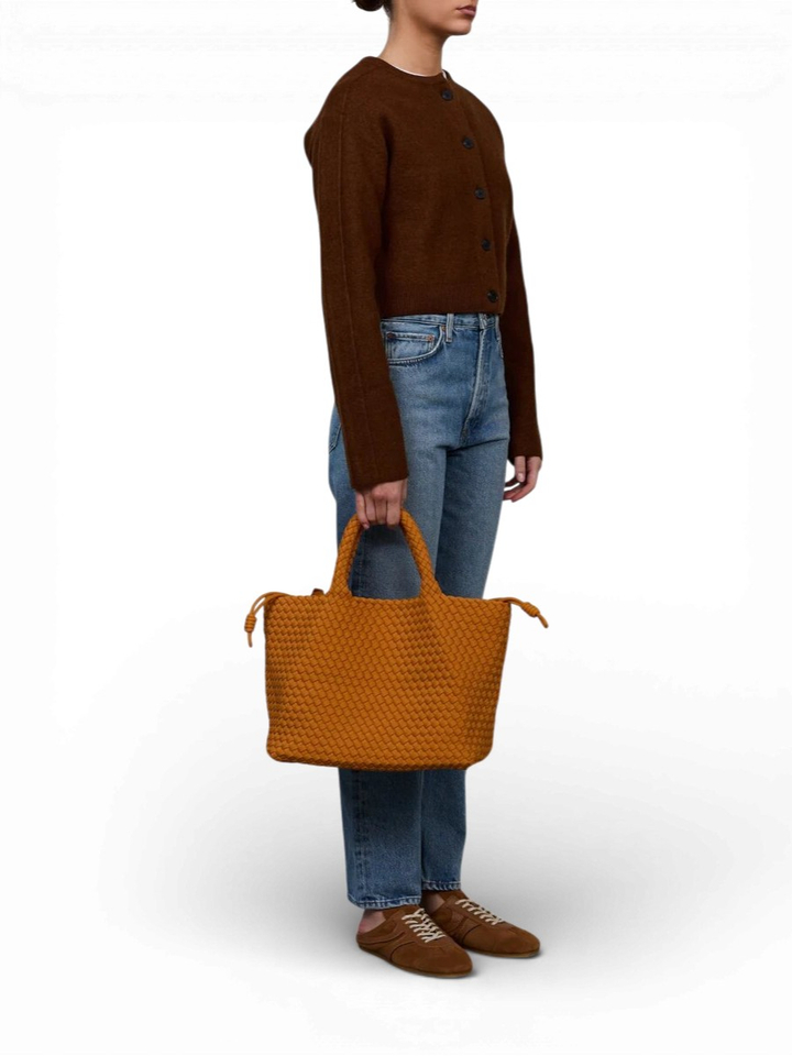 Golden orange handtas medium Marrea 
