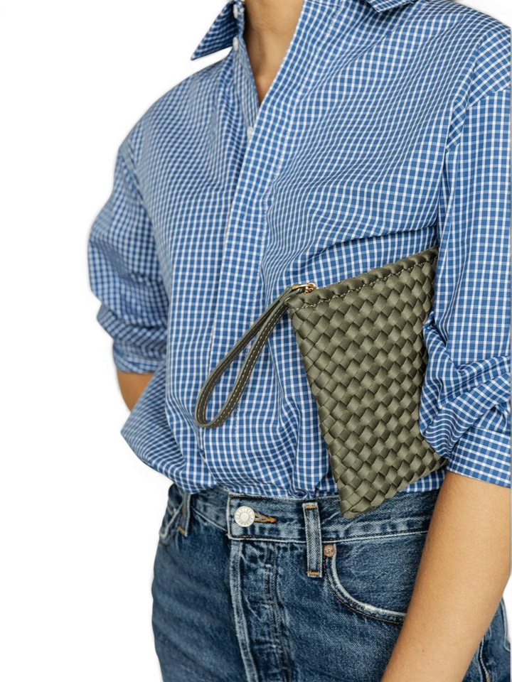 Dark oliva clutch Marrea