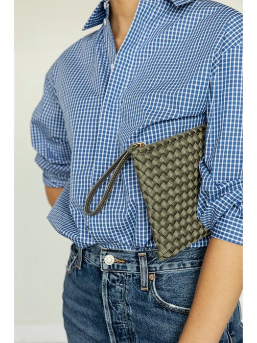 Dark oliva clutch Marrea