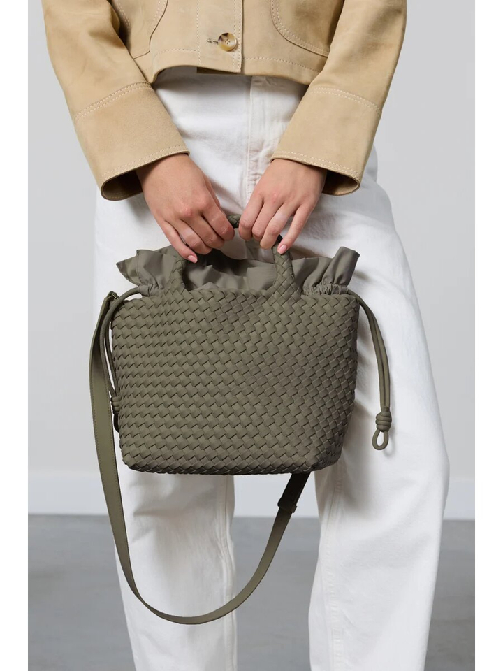 Dark oliva handtas Midi Marrea