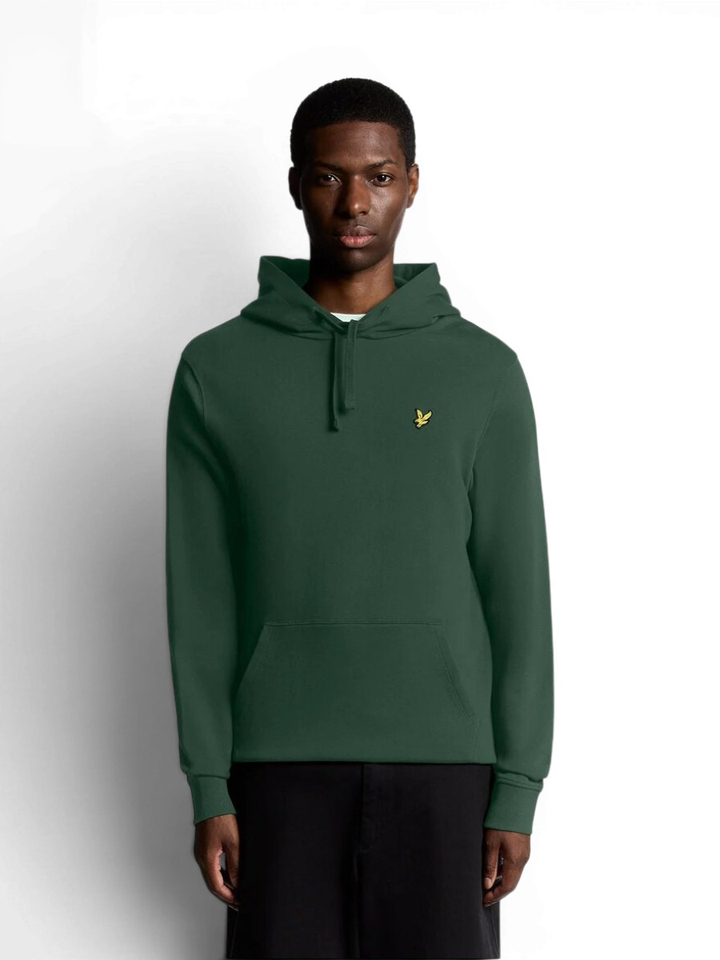 Donkrgroene sweater met kap Lyle&Scott
