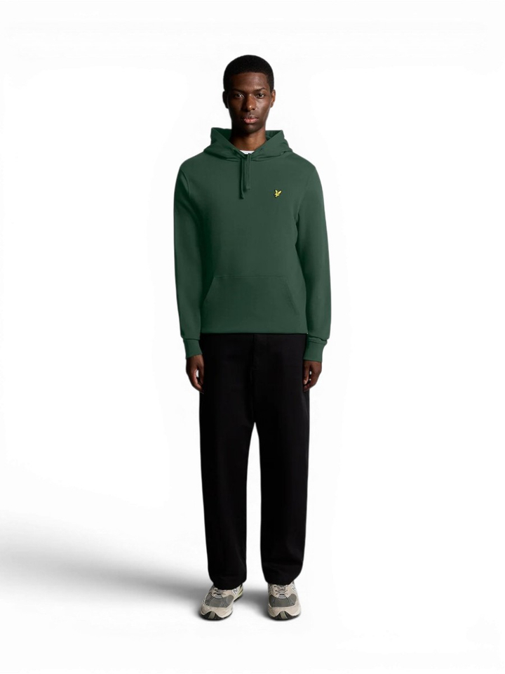 Donkrgroene sweater met kap Lyle&Scott
