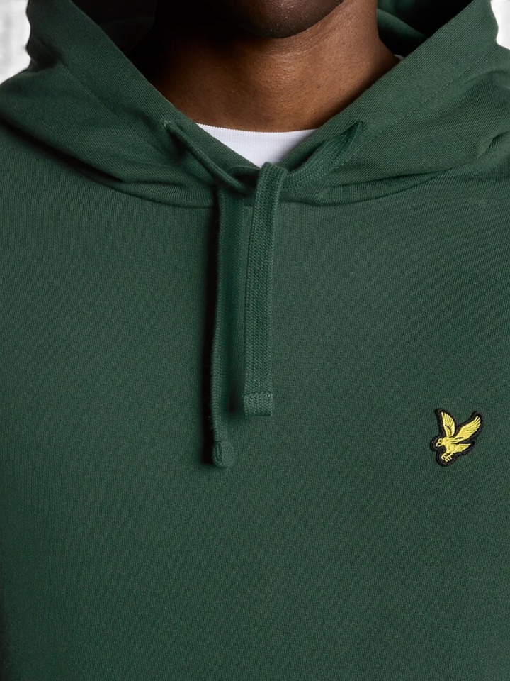 Donkrgroene sweater met kap Lyle&Scott