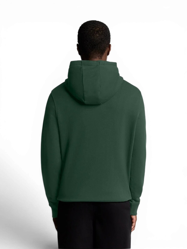 Donkrgroene sweater met kap Lyle&Scott