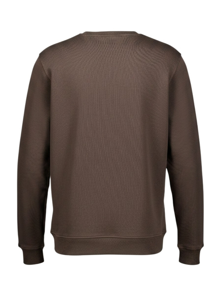 Bruine sweater met logo Lylle&Scott