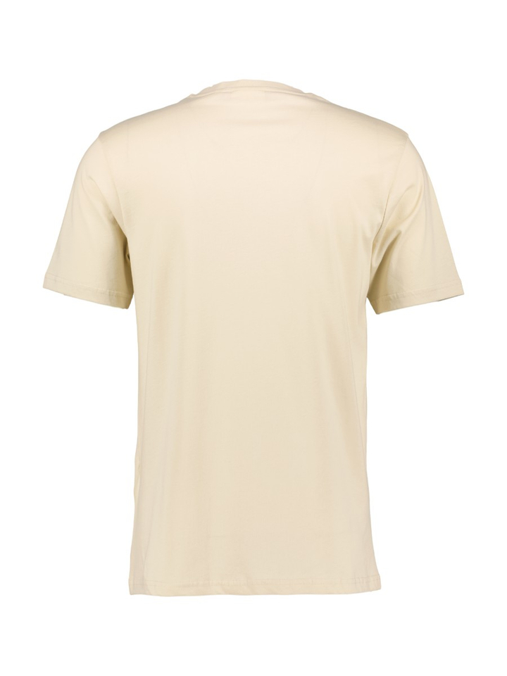 Creme kleurige katoenen T-shirt Lyle&Scott 