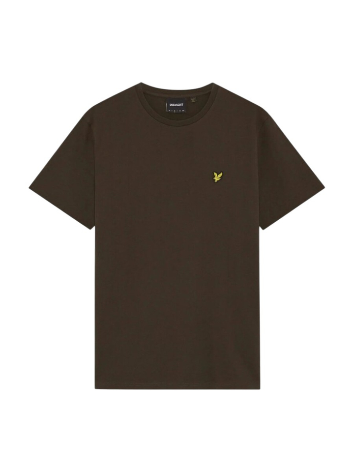 Donkerbruine katoenen T-shirt Lyle&Scott 