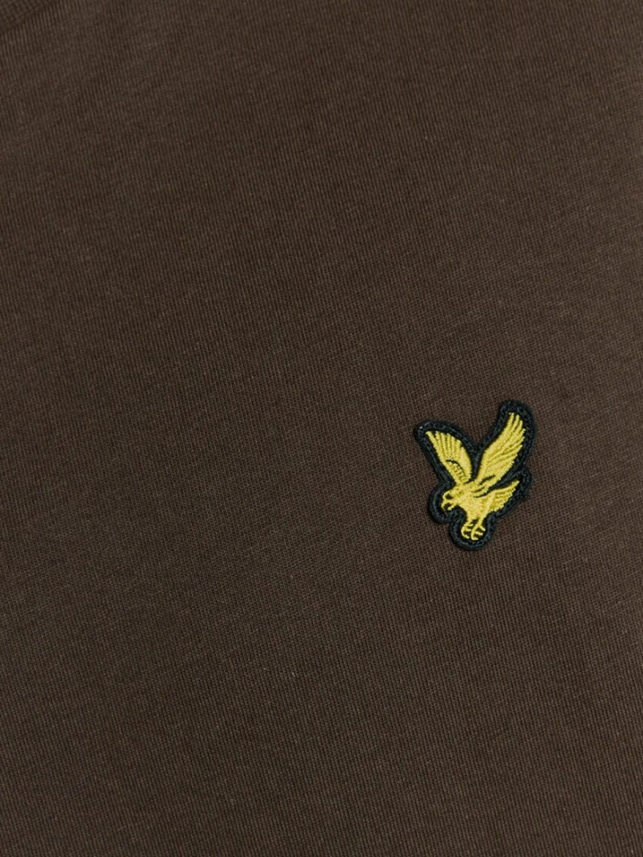 Donkerbruine katoenen T-shirt Lyle&Scott 