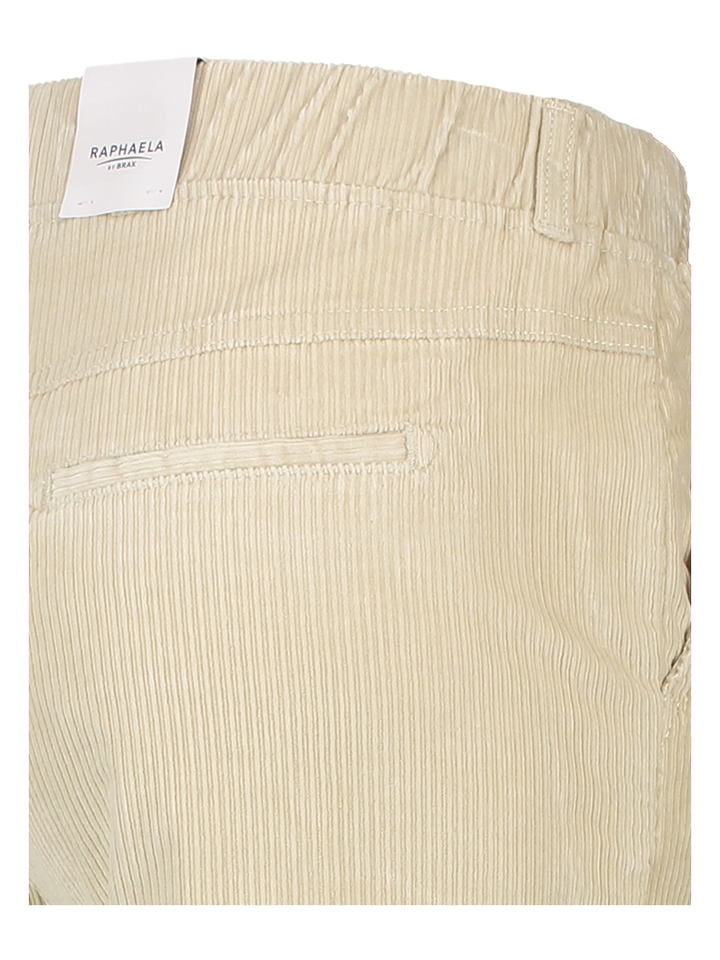 Beige slim fit broek in corduroy Raphaela By Brax