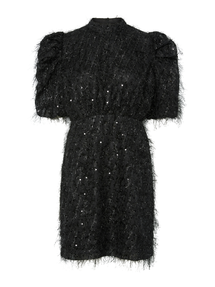 Zwarte jurk met pailletten Yasilza Y.A.S