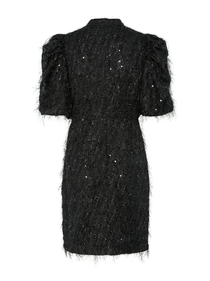 Zwarte jurk met pailletten Yasilza Y.A.S