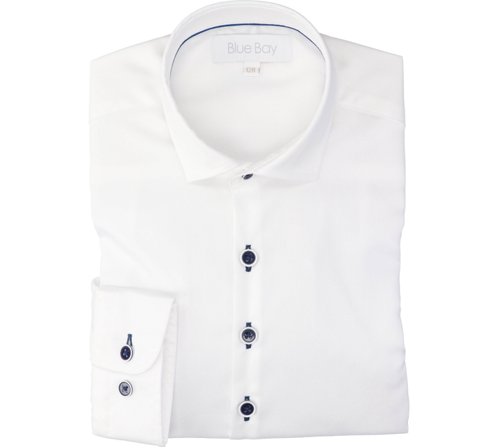 Wit katoenen hemd Kasper Blue Bay