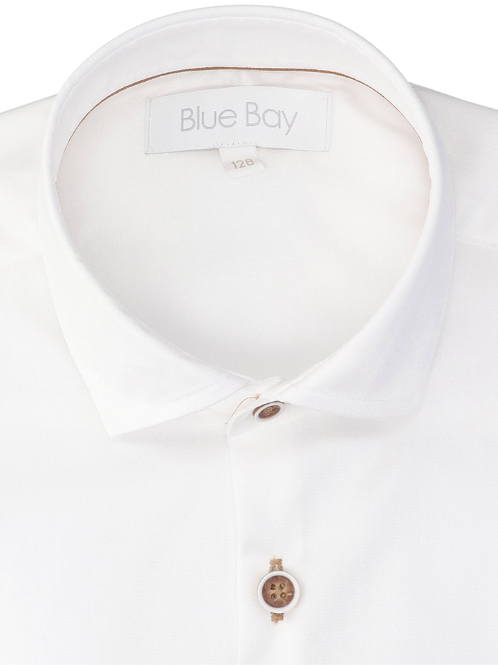 Wit katoenen hemd Blue Bay