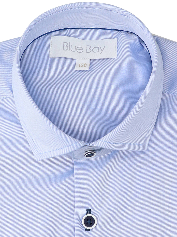 Lichtblauw katoenen hemd Korneel Blue Bay