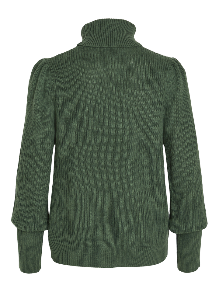 Groene pull met rolkraag Vilou Vila