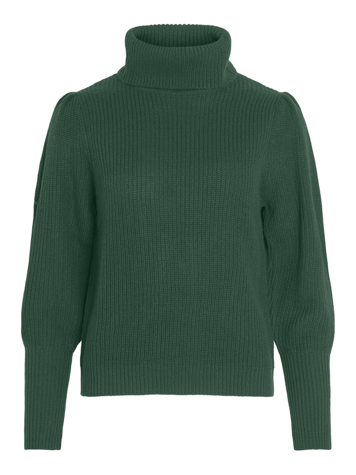 Groene pull met rolkraag Vilou Vila