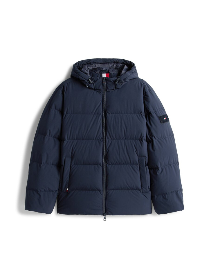 Donkerblauwe jas met kap Tommy Hilfiger