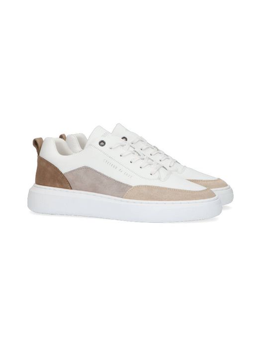 White/pumice stone vintage lage sneakers Cycleur De Luxe