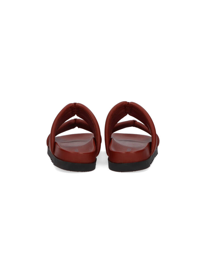 Roodbruine slippers Yumi Antenora