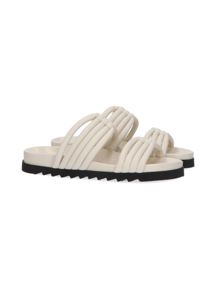 Ecru slippers Yumi Antenora