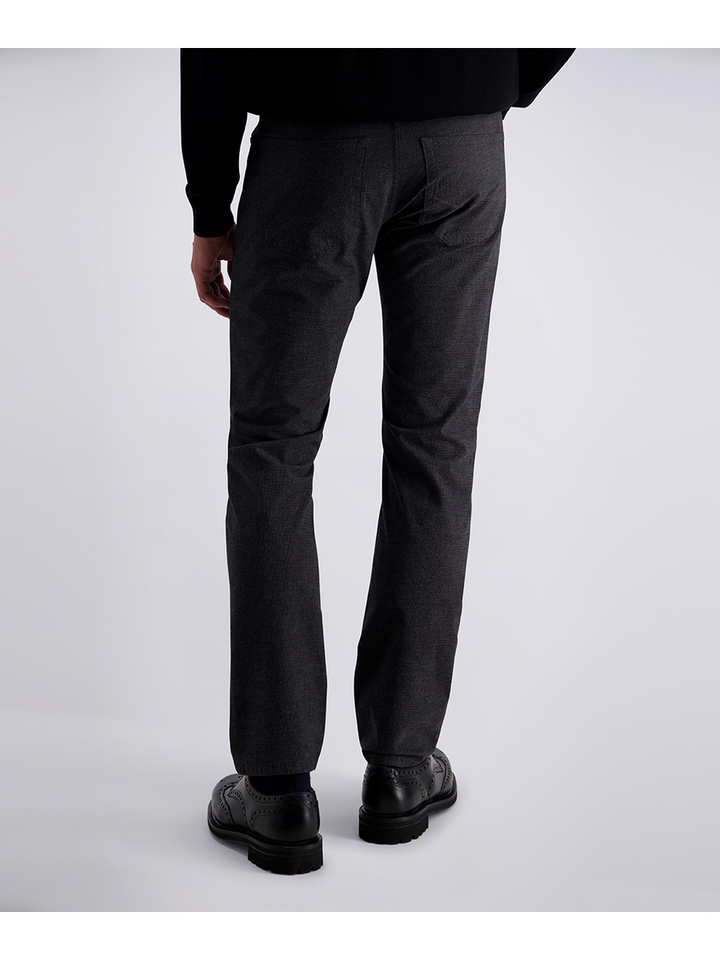 Bruine broek met fijne ruit Pierre Cardin 