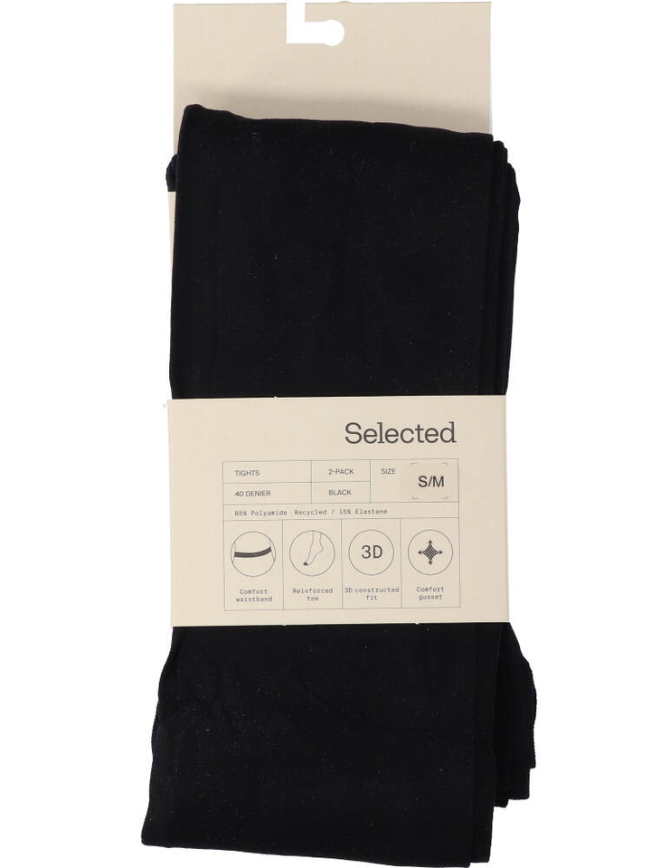 Zwarte lange kousen Selected