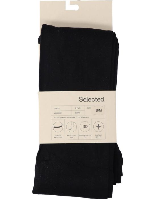 Zwarte lange kousen Selected