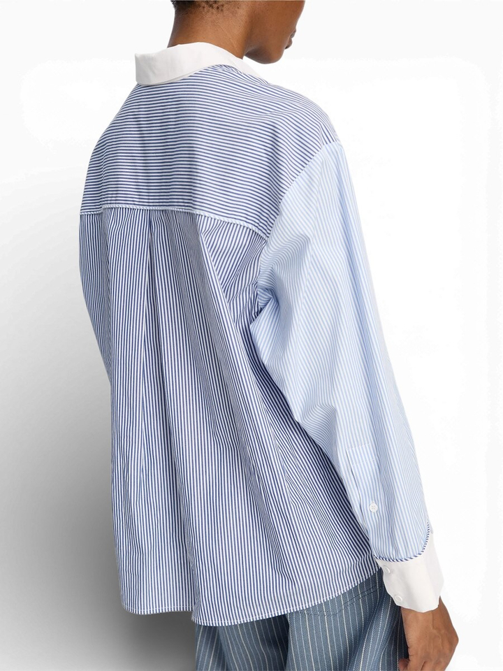 Blauw gestreepte blouse Buxilima Munthe