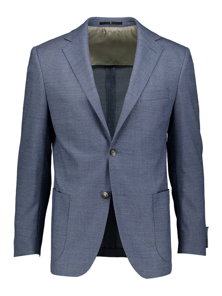 Blauwe blazer met structuur Sendrik Dressler