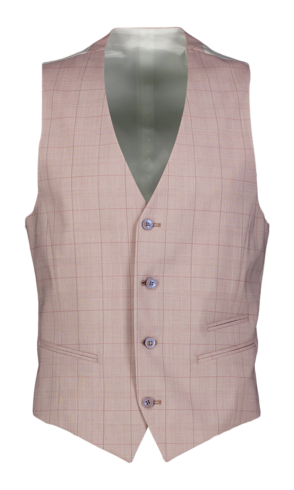 Roze geruite ondervest Laurent Digel