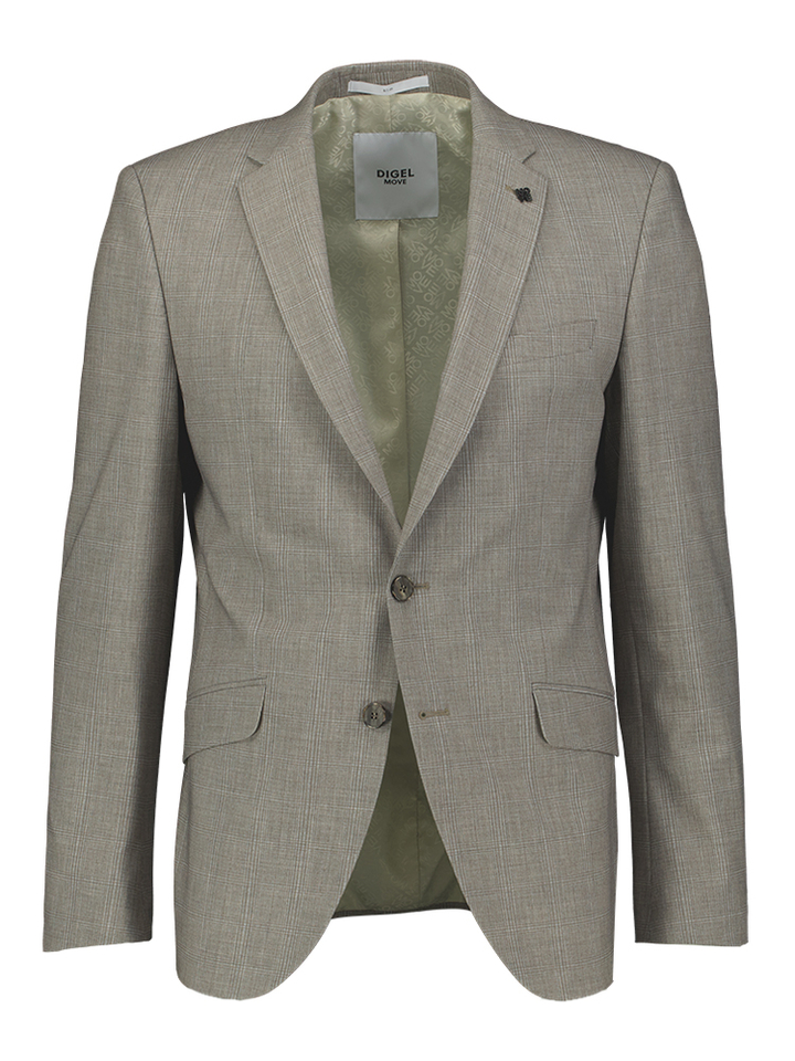 Grijze geruiten blazer met knoopsluiting Allan Digel