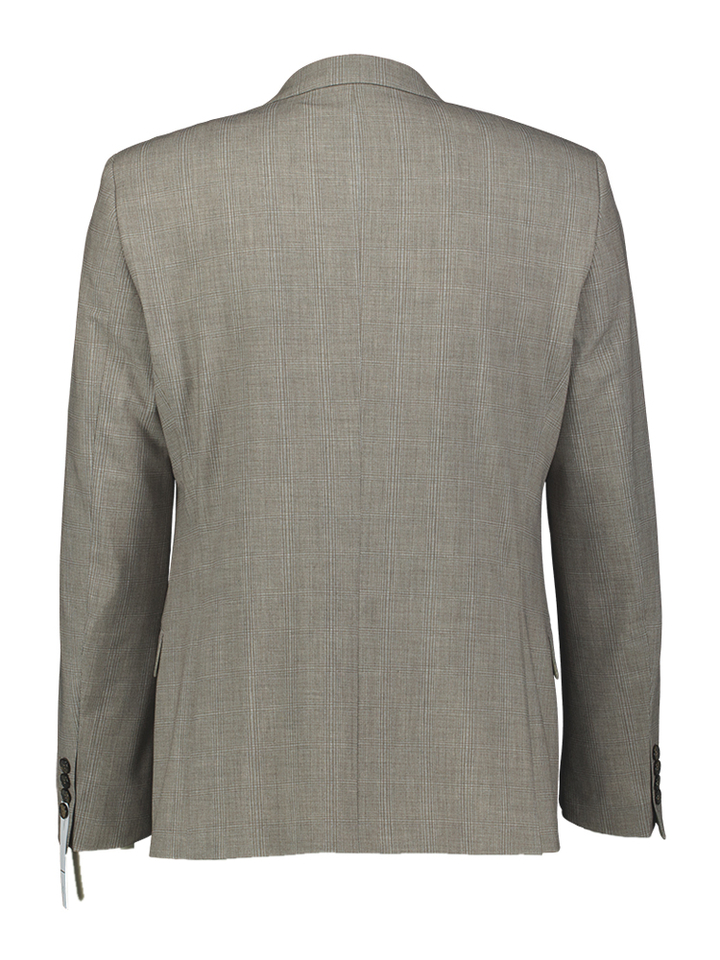 Grijze geruiten blazer met knoopsluiting Allan Digel