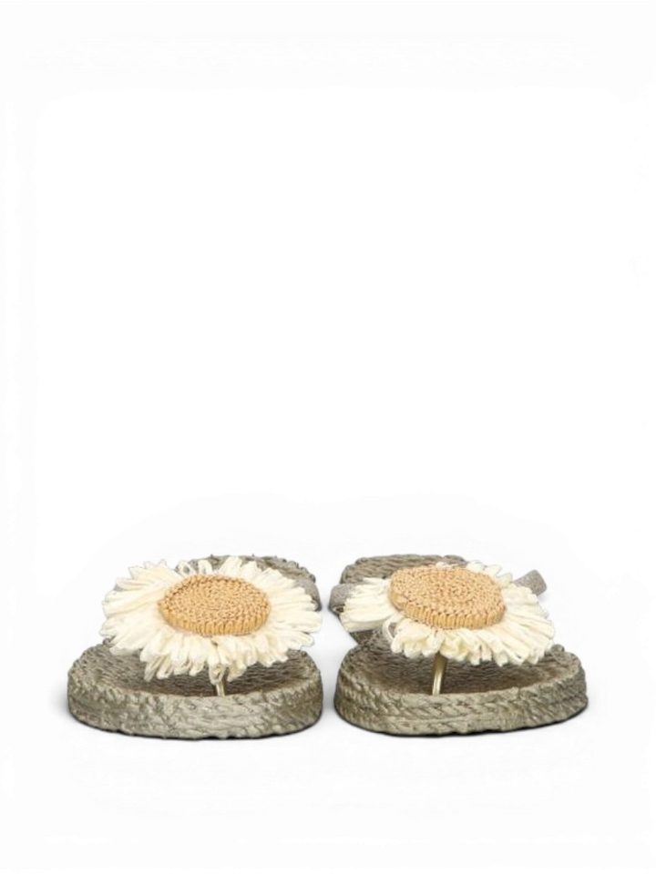 Platin bloem sandaal Cheerfull Ilse Jacobsen 