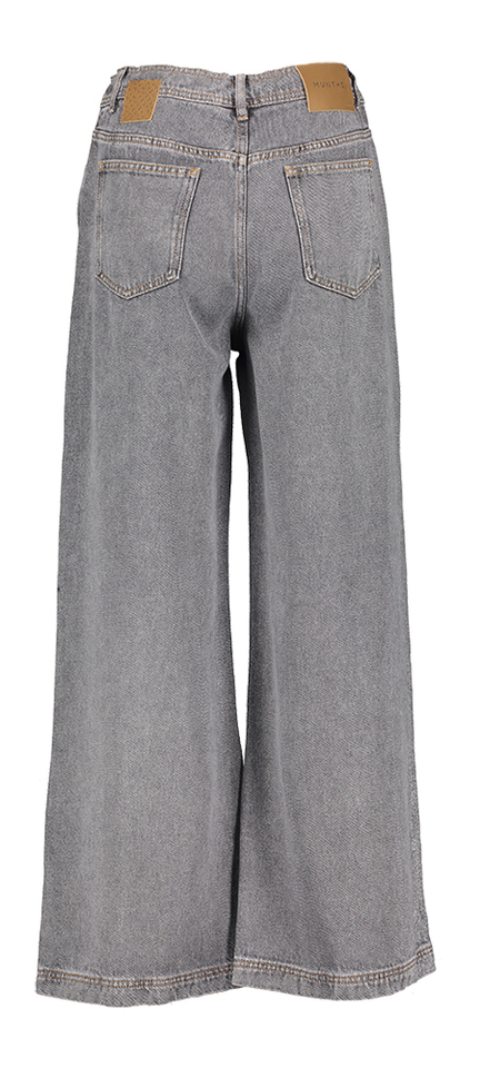 Grijze losvallende wijde broek in jeanslook Obey Munthe 