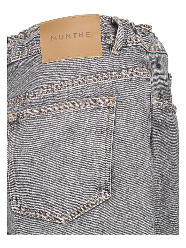 Grijze losvallende wijde broek in jeanslook Obey Munthe 