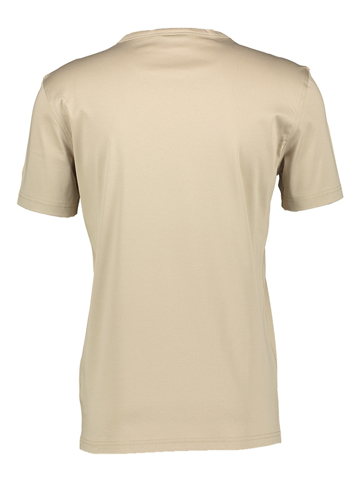 Beige katoenen tshirt Perry Mos Mosh 