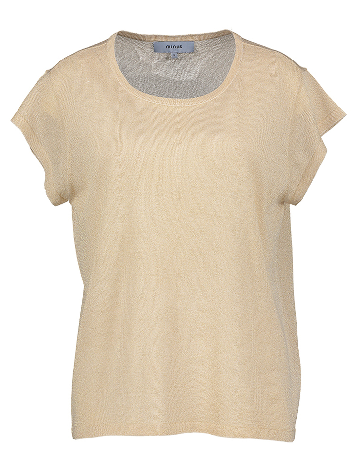 Goud kleurige fijne pull MSCarlina Minus