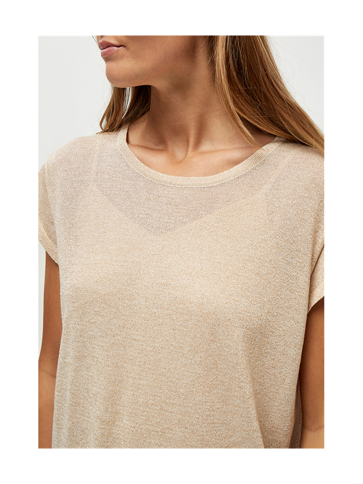Goud kleurige fijne pull MSCarlina Minus