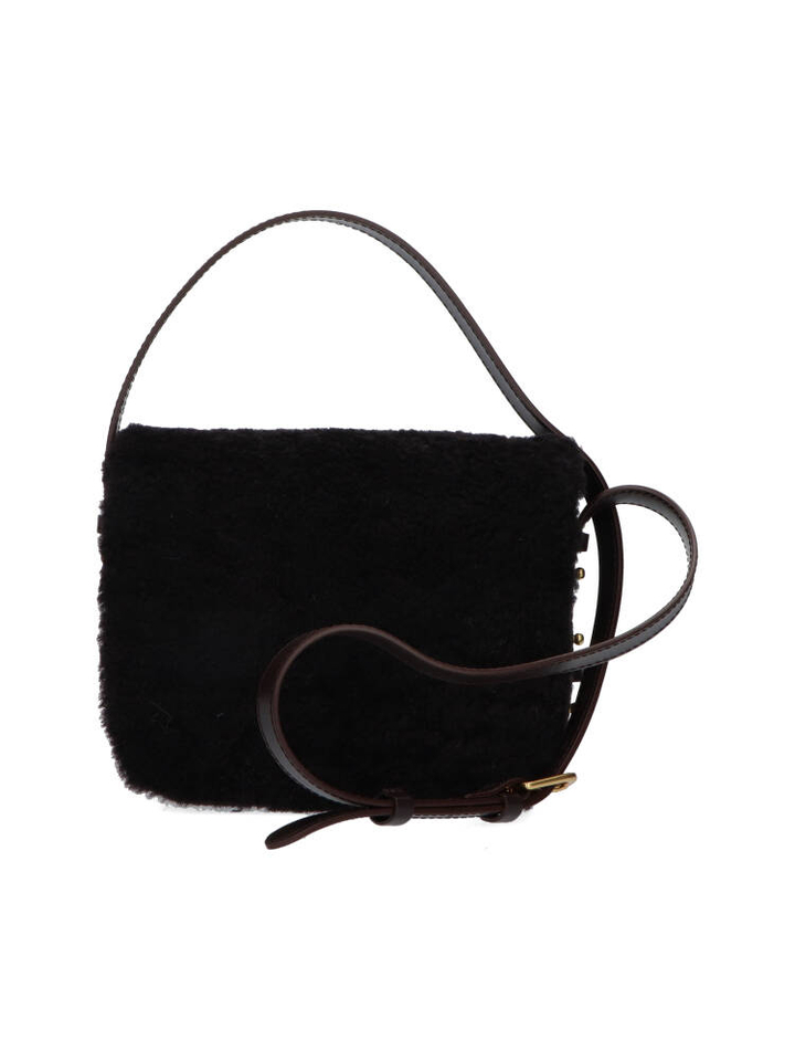 Bruine crossbody met teddy Soeur