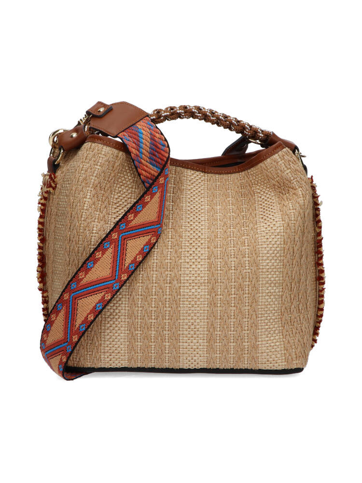 Beige handtas Coral Posh Via Mailbag 