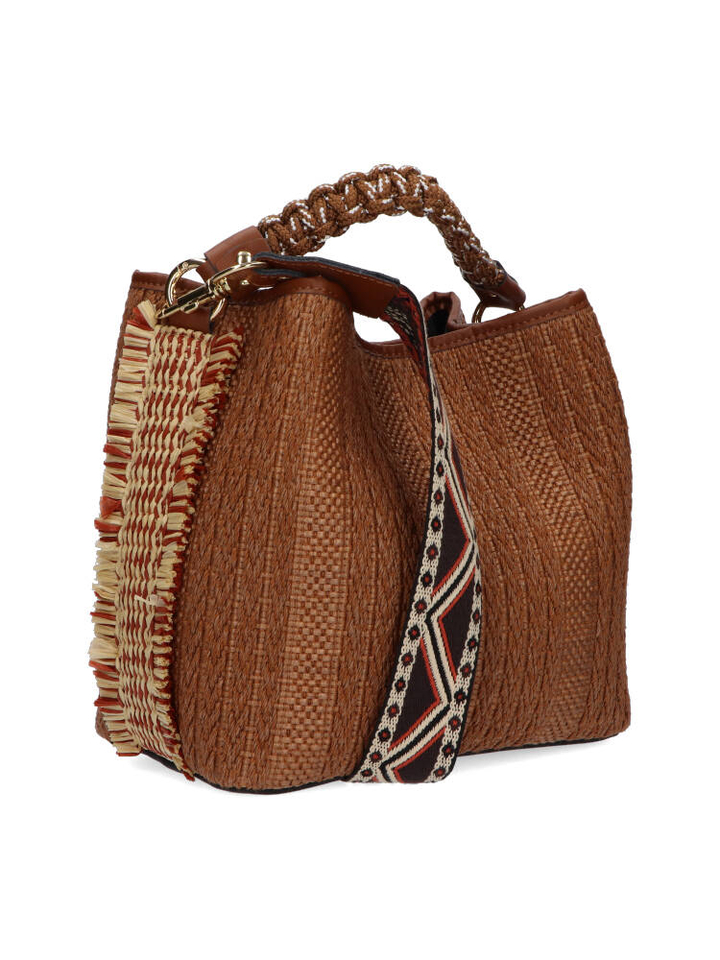 Beige handtas Coral Posh Via Mailbag 