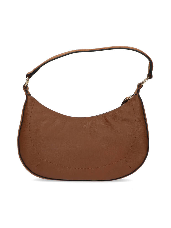 Camel suède handtas Etrier 