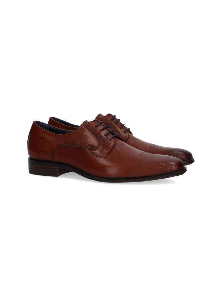 Bruine geklede veterschoenen Fluchos