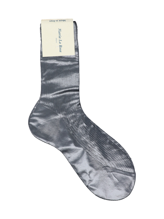 Geribbelde metallic dameskousen One Ribbed Laminated Maria La Rosa
