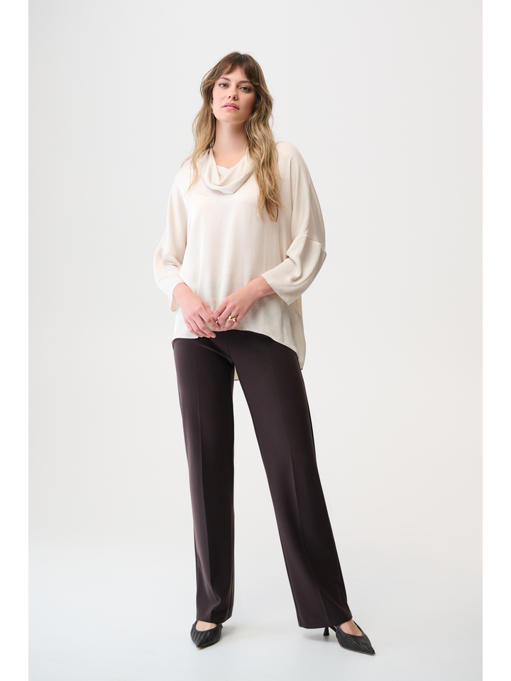 Ecru bloes met watervalhals Jozeph Ribkoff 