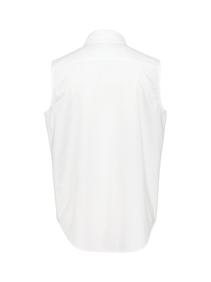 Witte katoenen mouwloze bloes Ralph Lauren 