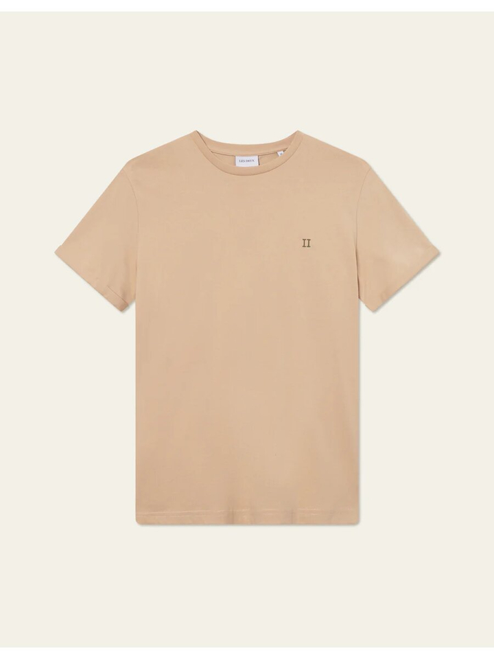 Ecru katoenen t-shirt met logo Les Deux 