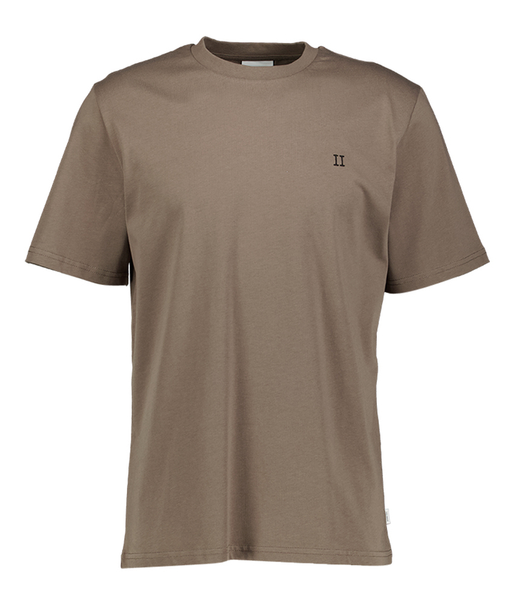Bruine katoenen t-shirt met logo Les Deux