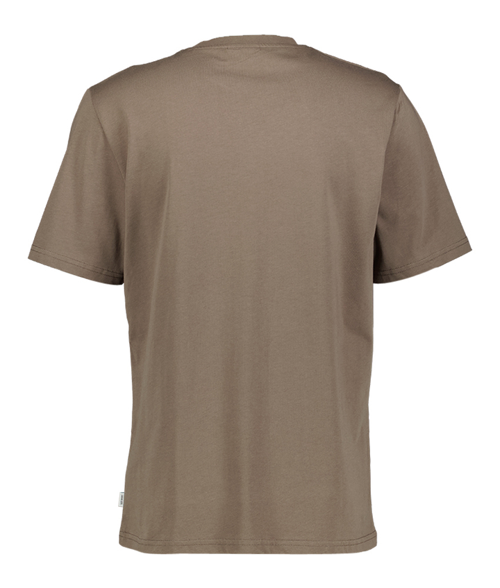 Bruine katoenen t-shirt met logo Les Deux