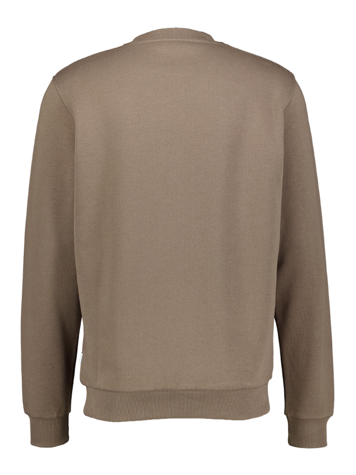 Bruine katoenen sweater met logo Les Deux